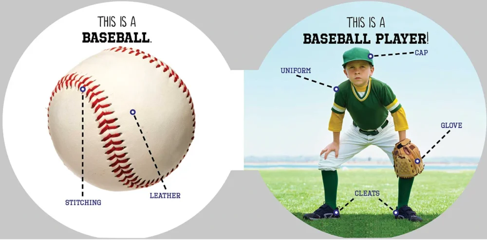 Let's Play Baseball by Nancy Hall - Board Book - Image 2